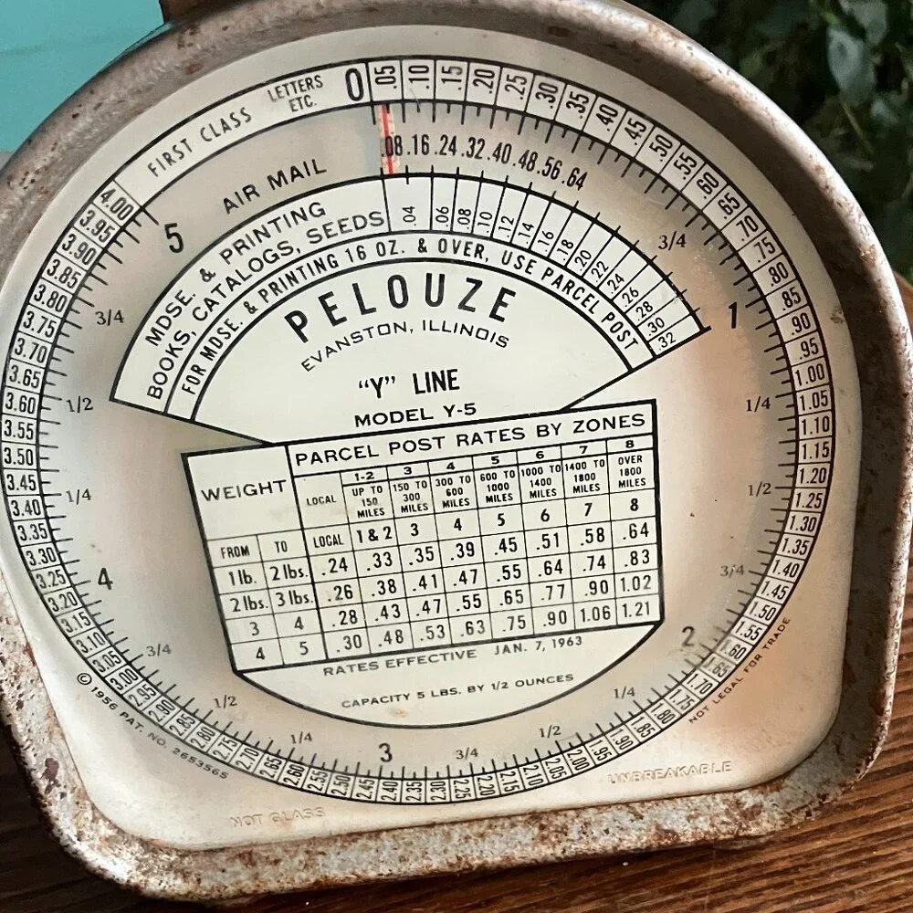 ✨ Vintage Pelouze Model Y-5 Postal Scale – Industrial Farmhouse Decor! ✨